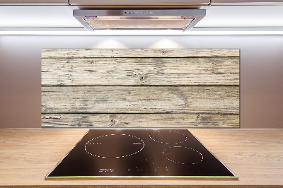 Spatplaat keuken Houten achtergrond