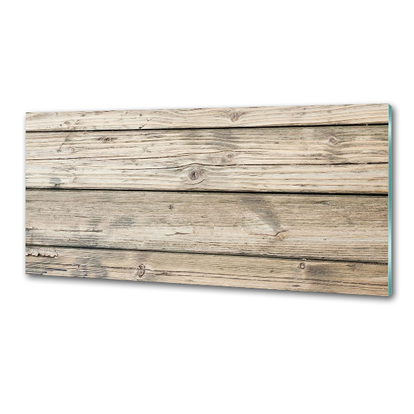 Spatplaat keuken Houten achtergrond