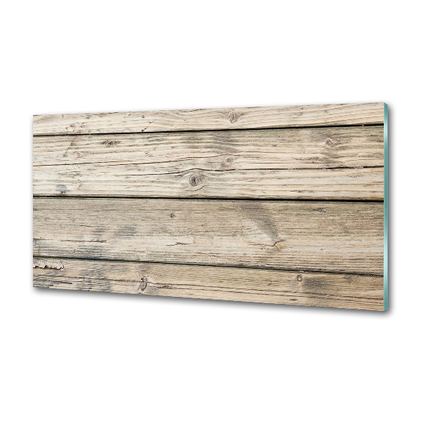 Spatplaat keuken Houten achtergrond