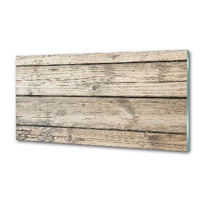 Spatplaat keuken Houten achtergrond