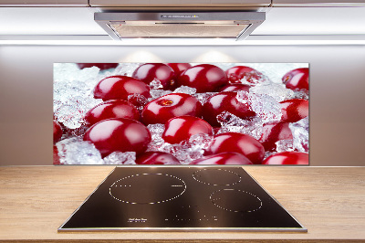 Spatscherm keuken Bevroren kers