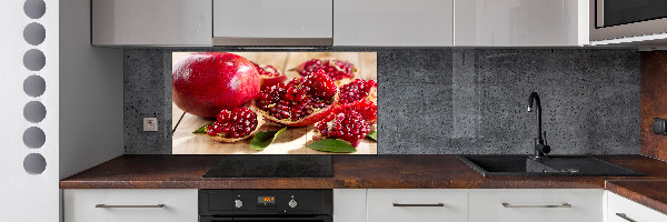 Spatplaat keuken Granaatappel met bladeren