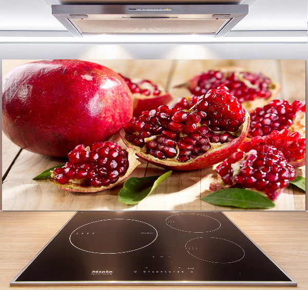 Spatplaat keuken Granaatappel met bladeren