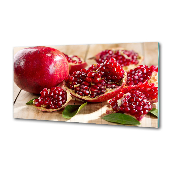 Spatplaat keuken Granaatappel met bladeren