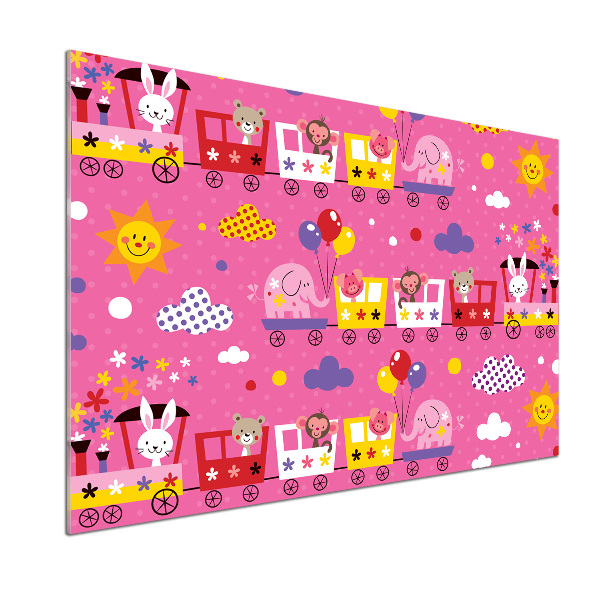 Spatplaat keuken Dieren in de trein