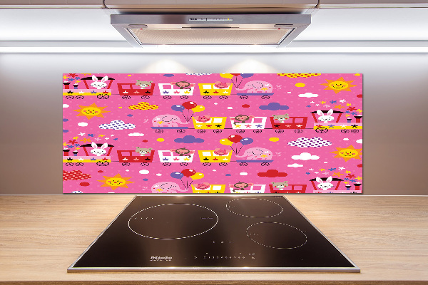 Spatplaat keuken Dieren in de trein