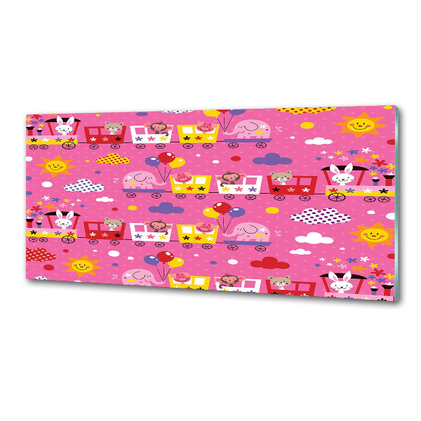 Spatplaat keuken Dieren in de trein