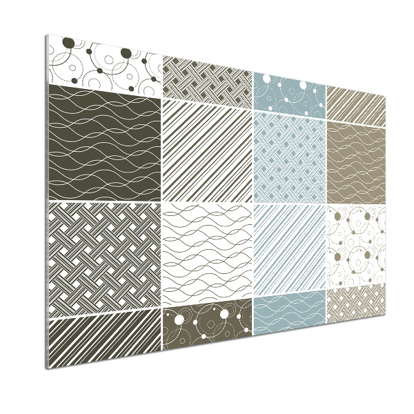 Spatplaat keuken Geometrische patronen