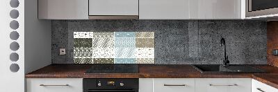 Spatplaat keuken Geometrische patronen