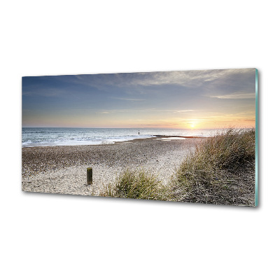 Spatscherm keuken Zonsondergang en duinen