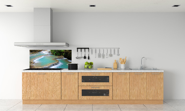 Spatplaat keuken Waterval in het bos