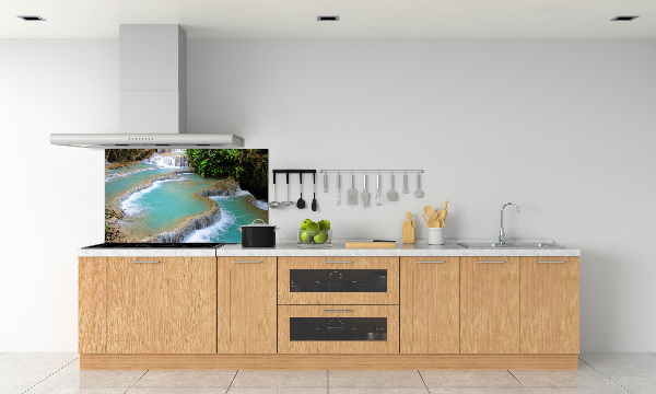 Spatplaat keuken Waterval in het bos