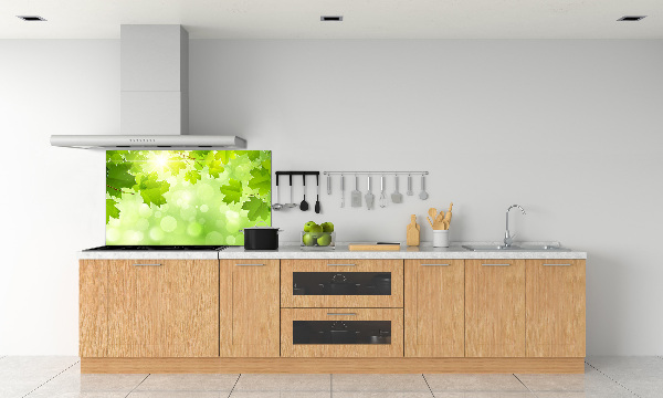 Spatplaat keuken Paardenkastanjebladeren