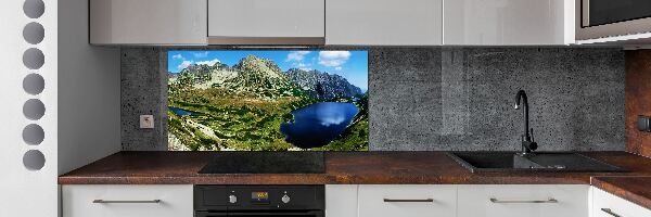 Achterwand keuken Een vallei in de bergen