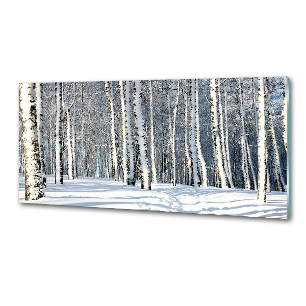 Keuken achterwand Bos in de winter