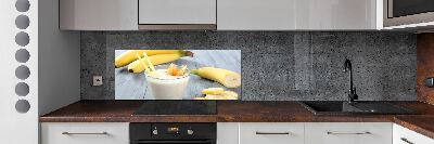 Achterwand keuken Bananencocktail
