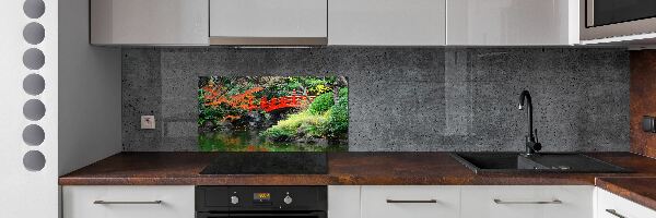 Achterwand keuken Japanse tuin