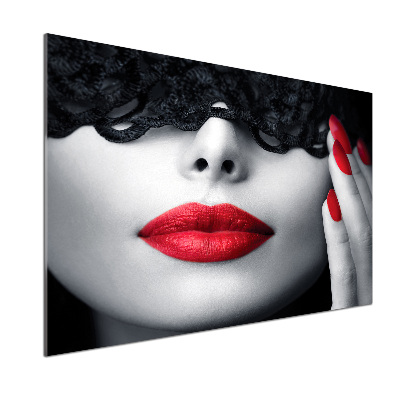 Spatscherm keuken Kanten masker