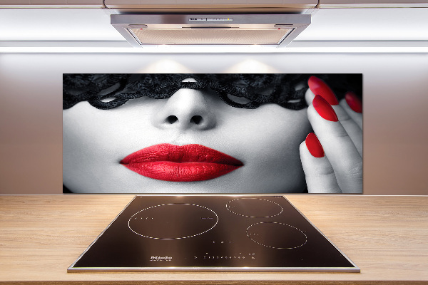 Spatscherm keuken Kanten masker