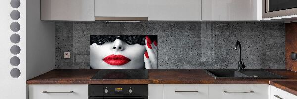 Spatscherm keuken Kanten masker