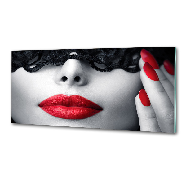 Spatscherm keuken Kanten masker