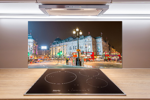 Spatplaat keuken Londen 's nachts