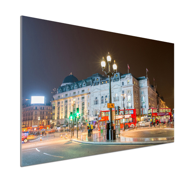 Spatplaat keuken Londen 's nachts