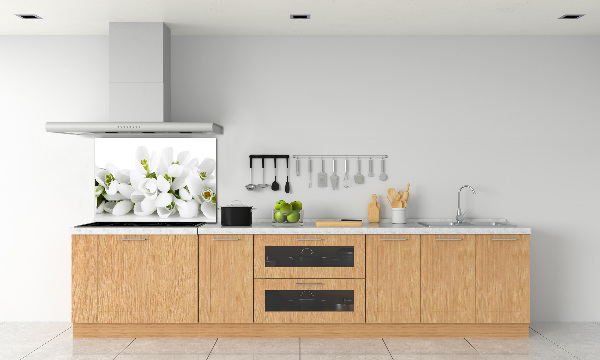 Spatscherm keuken Sneeuwklokjes