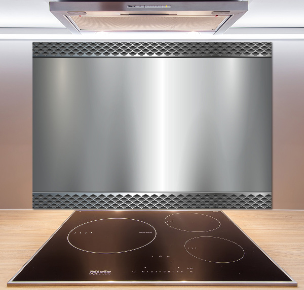 Spatplaat keuken Metalen achtergrond