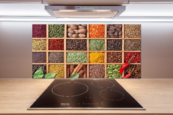 Achterwand keuken Specerijen en kruiden