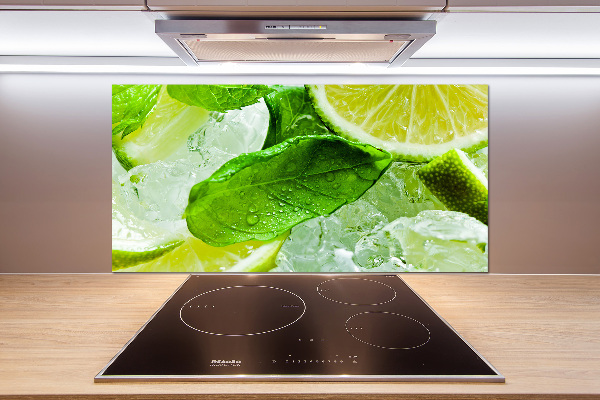 Spatscherm keuken Limoen met ijs