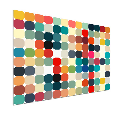 Spatscherm keuken Geometrische achtergrond