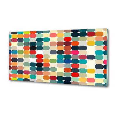 Spatscherm keuken Geometrische achtergrond