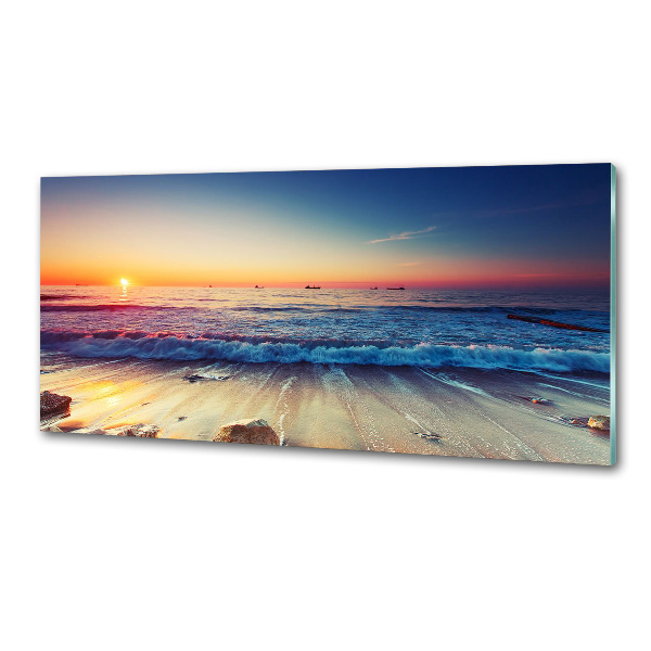 Achterwand keuken Zonsopgang aan zee