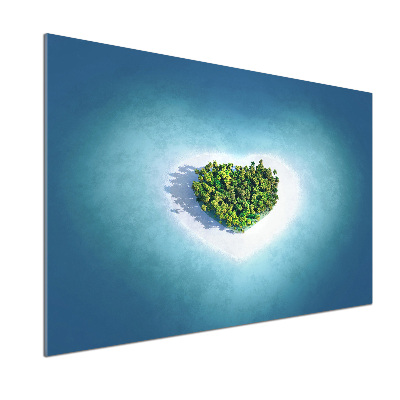 Spatplaat keuken Hartvormig eiland