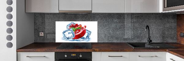 Achterwand keuken Granaatappel met ijs