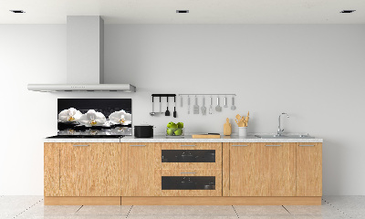 Spatscherm keuken Orchidee