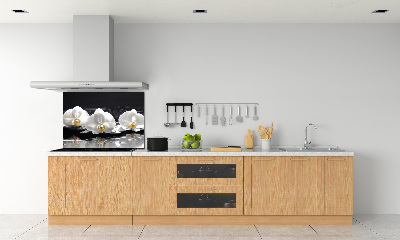 Spatscherm keuken Orchidee