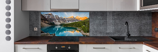 Spatscherm keuken Meer in de bergen