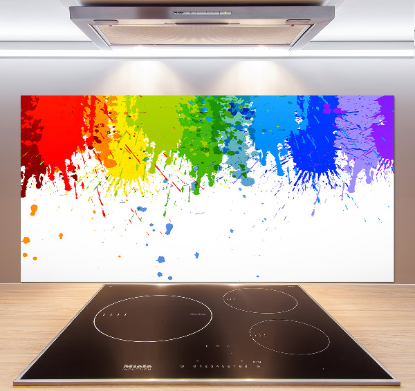 Spatplaat keuken Regenboogvlekken