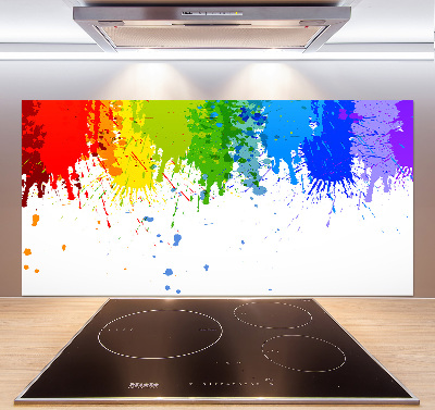 Spatplaat keuken Regenboogvlekken