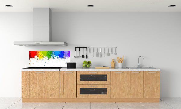 Spatplaat keuken Regenboogvlekken