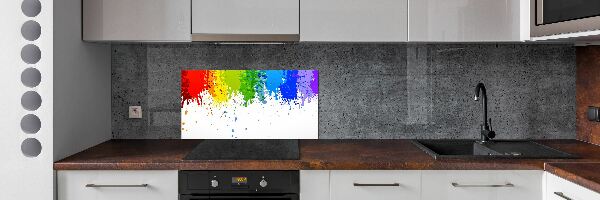Spatplaat keuken Regenboogvlekken