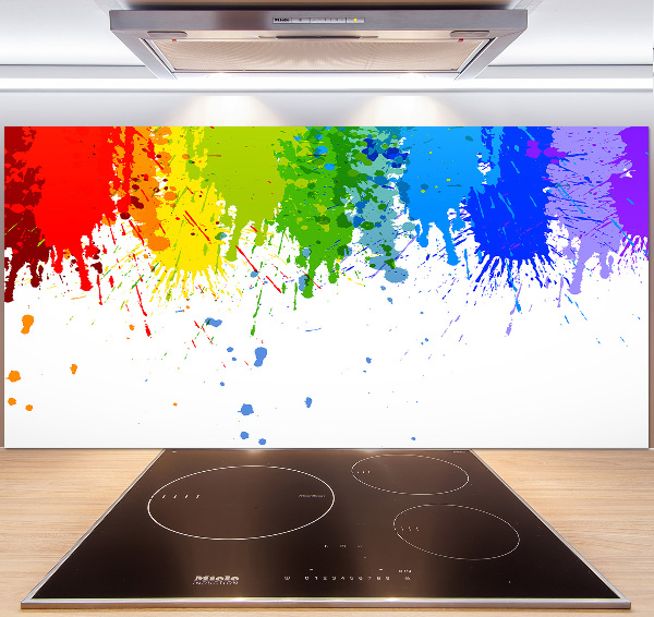 Spatplaat keuken Regenboogvlekken