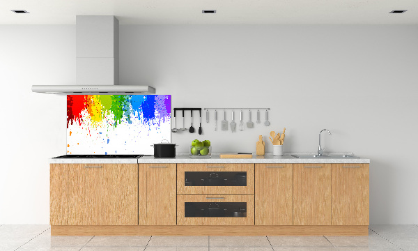 Spatplaat keuken Regenboogvlekken