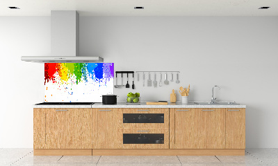 Spatplaat keuken Regenboogvlekken