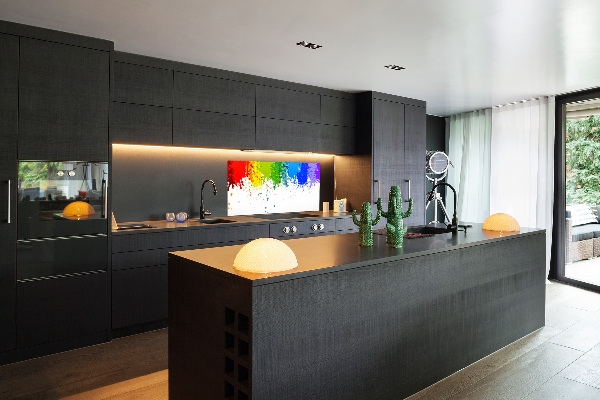 Spatplaat keuken Regenboogvlekken