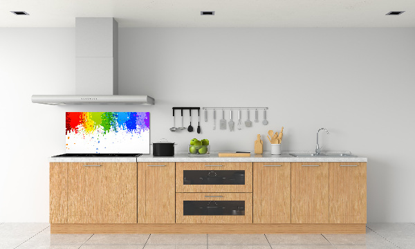 Spatplaat keuken Regenboogvlekken