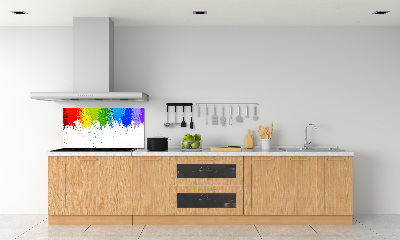 Spatplaat keuken Regenboogvlekken