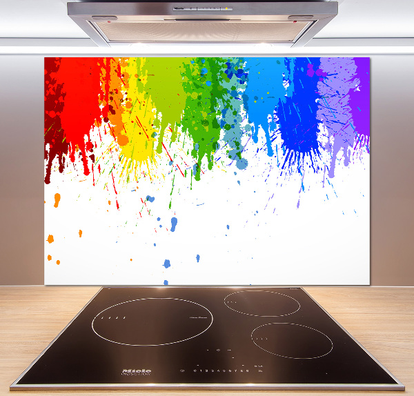 Spatplaat keuken Regenboogvlekken